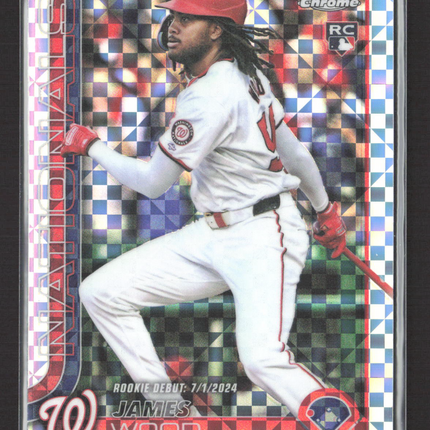 2025 Topps Chrome Update Series James Wood #USC95 X-Fractor RC