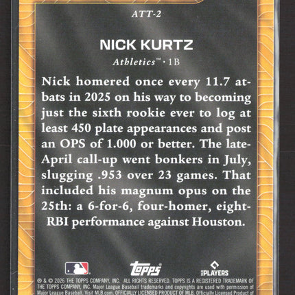 2026 Topps All Topps Team Nick Kurtz #ATT-2