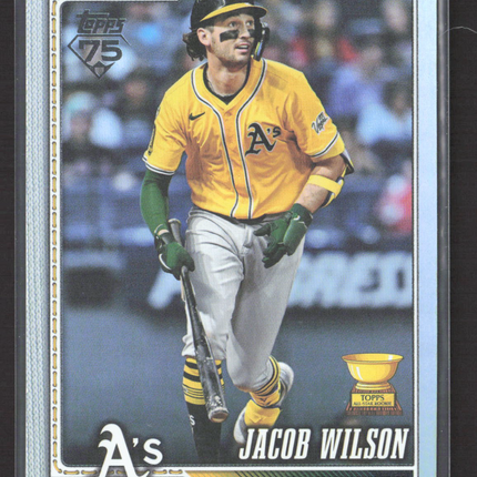 2026 Topps Series 1 Jacob Wilson #240 Topps All-Star Rookie Cup Rainbow Foil
