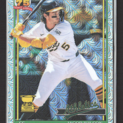 2026 Topps Chrome 75 Years Jacob Wilson #91C-35 Mojo Refractor All-Star Rookie