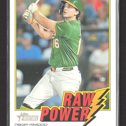 2026 Topps Heritage Raw Power Nick Kurtz #RP-NK