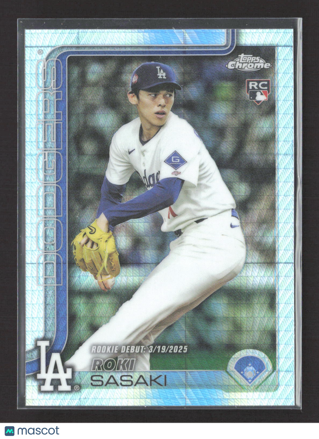 2025 Topps Chrome Roki Sasaki #USC73 Prism Refractor RC