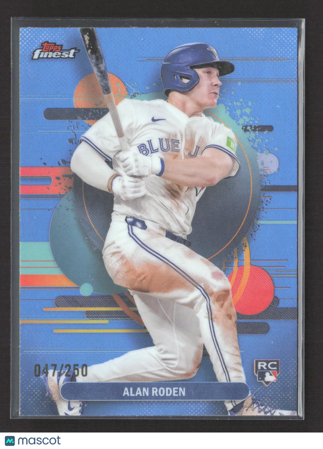 2025 Topps Finest Alan Roden #171 Blue RC 047/250