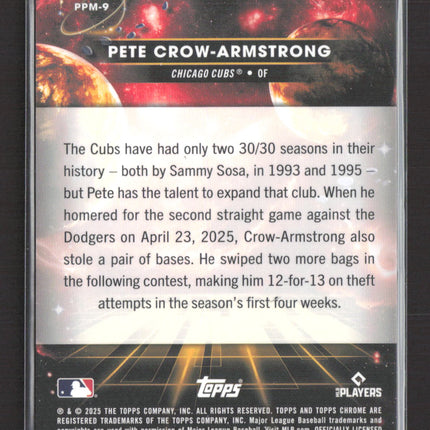 1995 Topps Chrome Planetary Pursuit Mercury Pete Crow-Armstrong #PPM-9