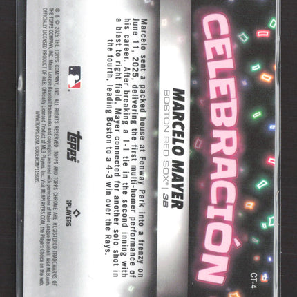 2025 Topps Chrome Celebracion Marcelo Mayer #CT-4 RC