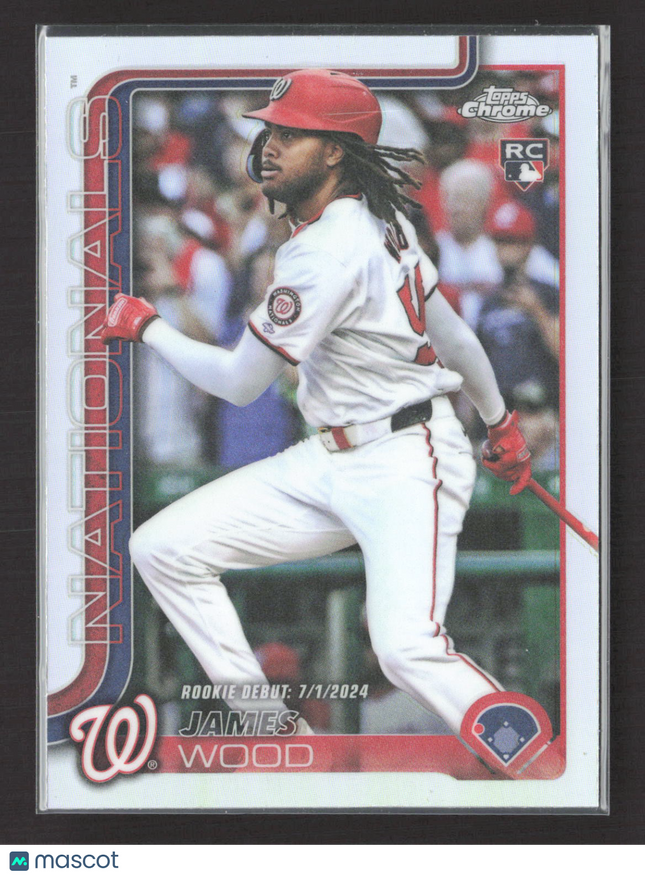 2025 Topps Chrome Update James Wood #USC95 Refractor RC