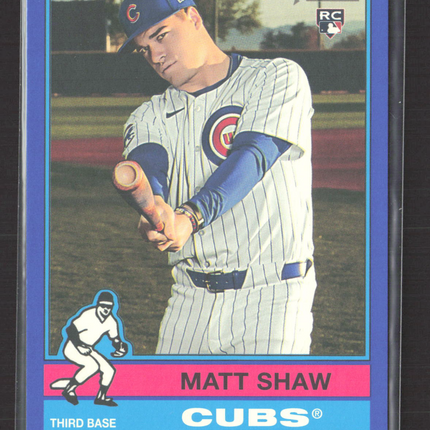2025 Topps Heritage Matt Shaw #712 Blue Border RC
