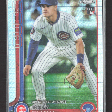 2025 Topps Chrome Matt Shaw #USC135 Prism Refractor RC