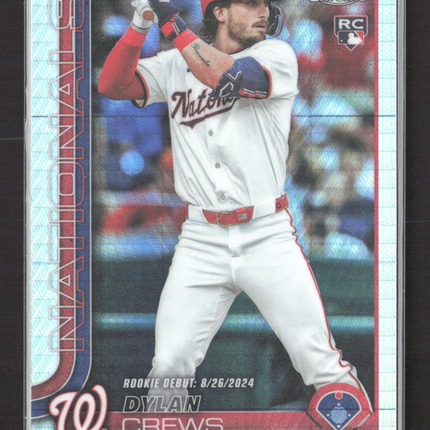 2025 Topps Chrome Update Dylan Crews #USC190 Prism RC