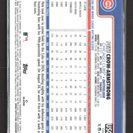 2025 Topps Chrome Pete Crow-Armstrong #USC76 Prism