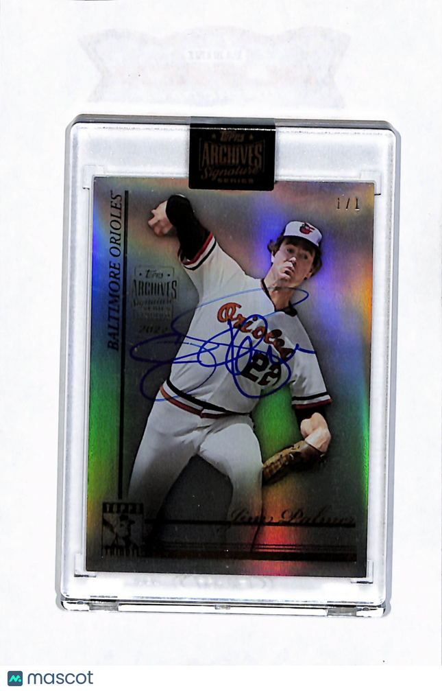 2016 Topps Archives Signature Series Tribute Jim Palmer #29 Refractor 1/1 Auto