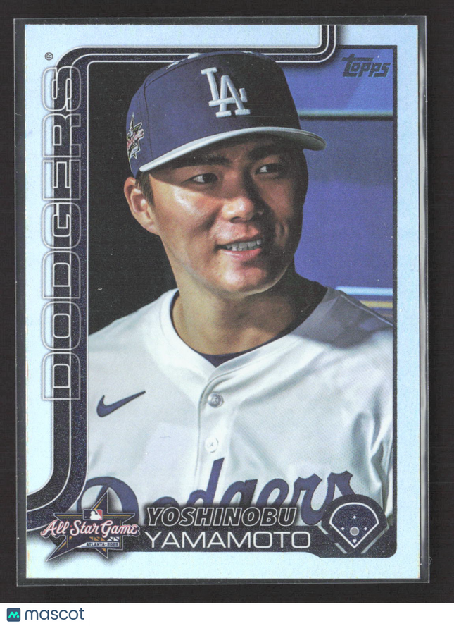 2025 Topps Update Series Yoshinobu Yamamoto #ASG-32 rainbow foil