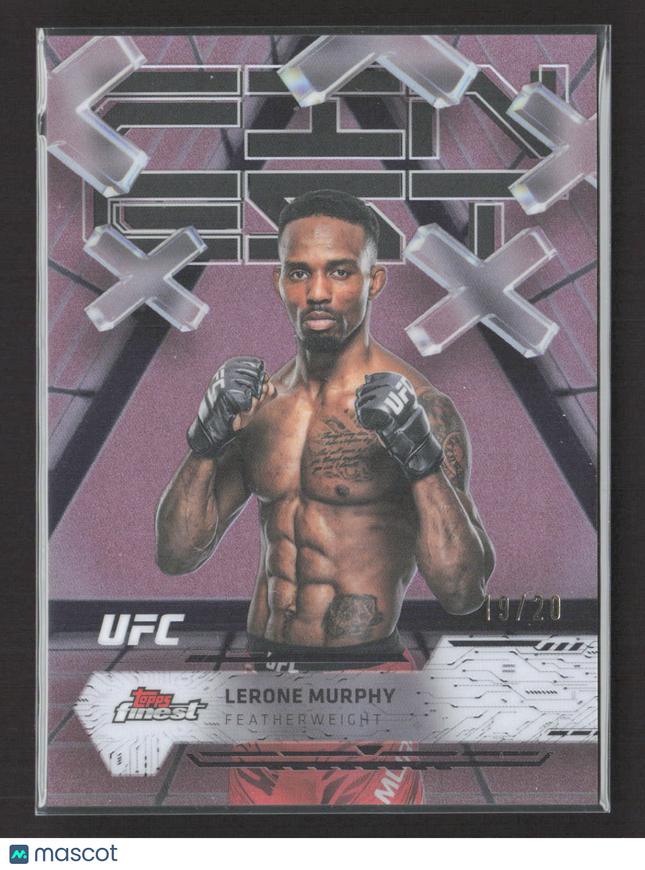 2025 Topps Finest UFC Lerone Murphy #68 Red Black Vapor Refractor 19/20