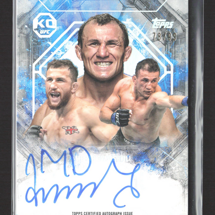 2025 Topps Knockout UFC Collage-A-Graphs Merab Dvalishvili #CG-MD 78/99 Auto