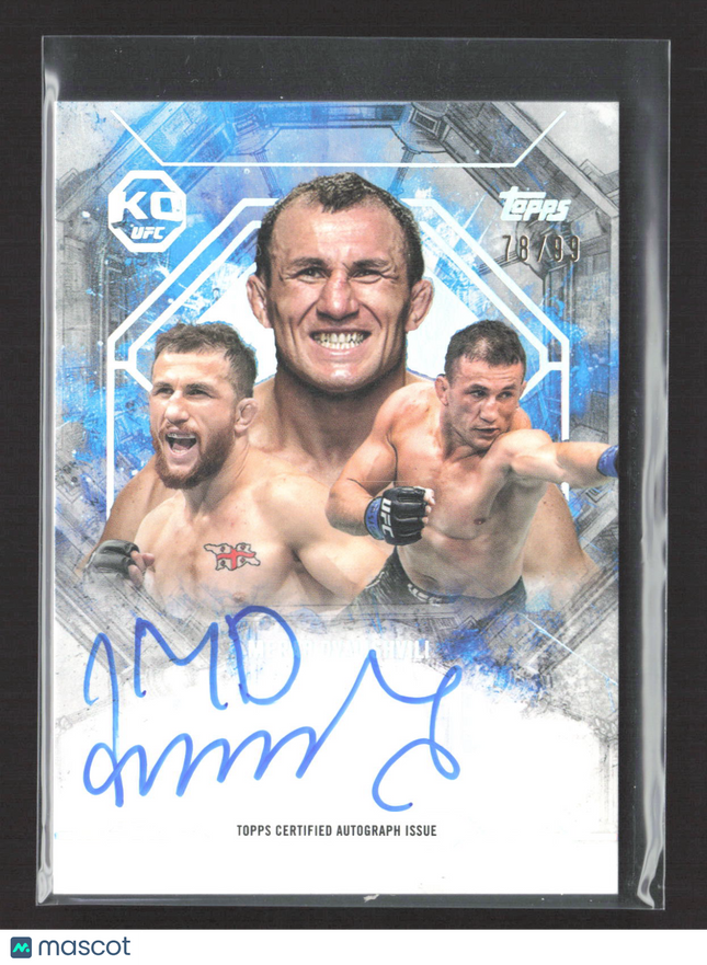 2025 Topps Knockout UFC Collage-A-Graphs Merab Dvalishvili #CG-MD 78/99 Auto