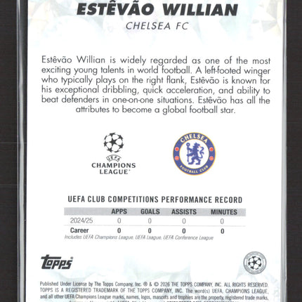 2026 Topps Chrome Hidden Gems Estevao Willian #HG-19 RC