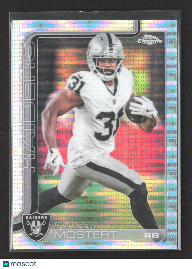 2025 Topps Chrome Raheem Mostert #182 pulsar