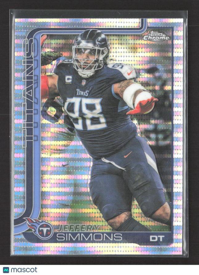 2025 Topps Chrome Jeffery Simmons #289 Pulsar Refractor