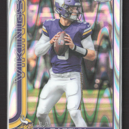 2025 Topps Chrome J.J. McCarthy #199 RayWave