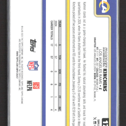 2025 Topps Chrome Kamren Kinchens #174 RayWave