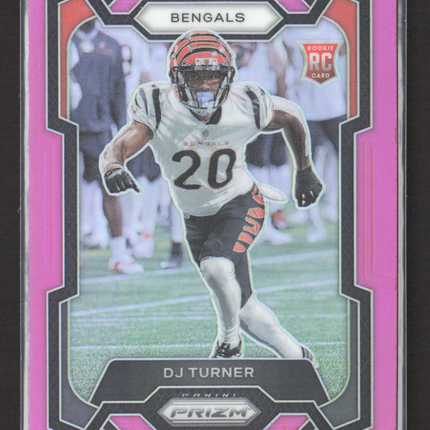 2023 Panini Prizm DJ Turner #319 Pink RC
