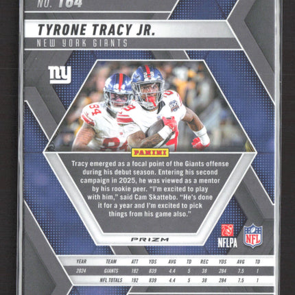 2025 Panini Mosaic Prizm Tyrone Tracy Jr. #164 Blue