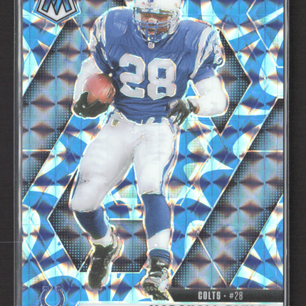 2025 Panini Prizm Mosaic Marshall Faulk #26 Blue