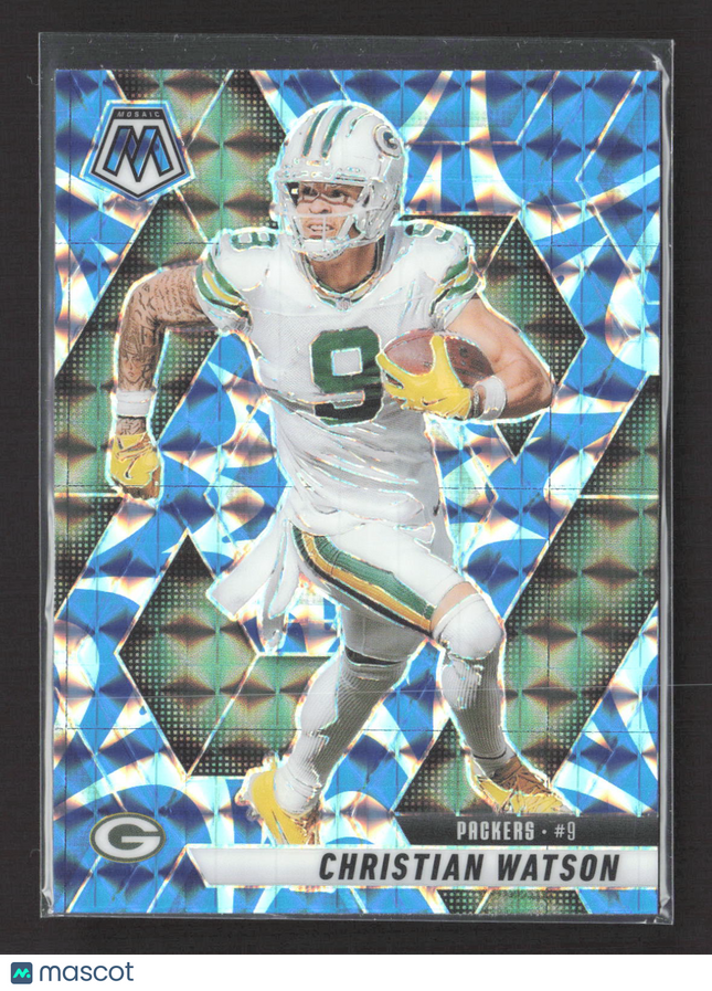 2025 Panini Mosaic Prizm Christian Watson #242 Blue