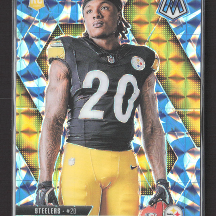 2025 Panini Mosaic Football Kaleb Johnson #289 Blue RC