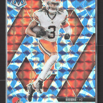 2025 Panini Mosaic Football Jerry Jeudy #83 Blue