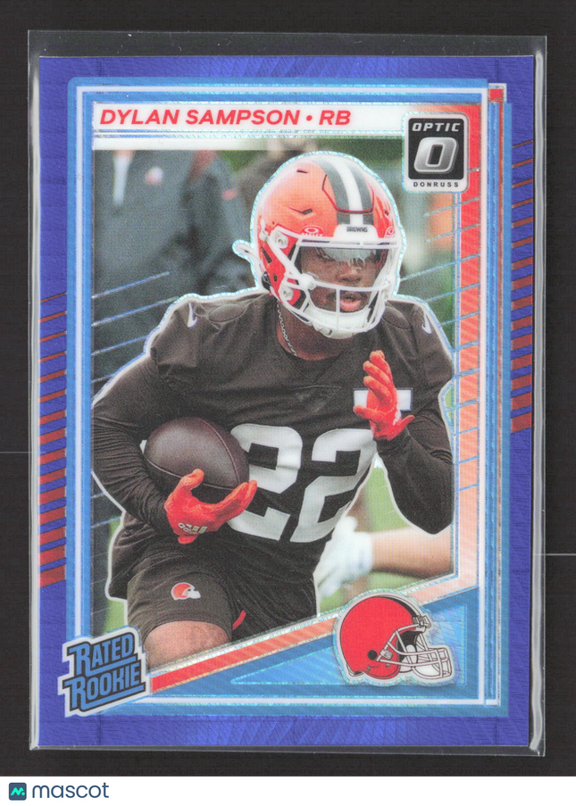 2025 Panini Donruss Optic Dylan Sampson #238 Blue Hyper