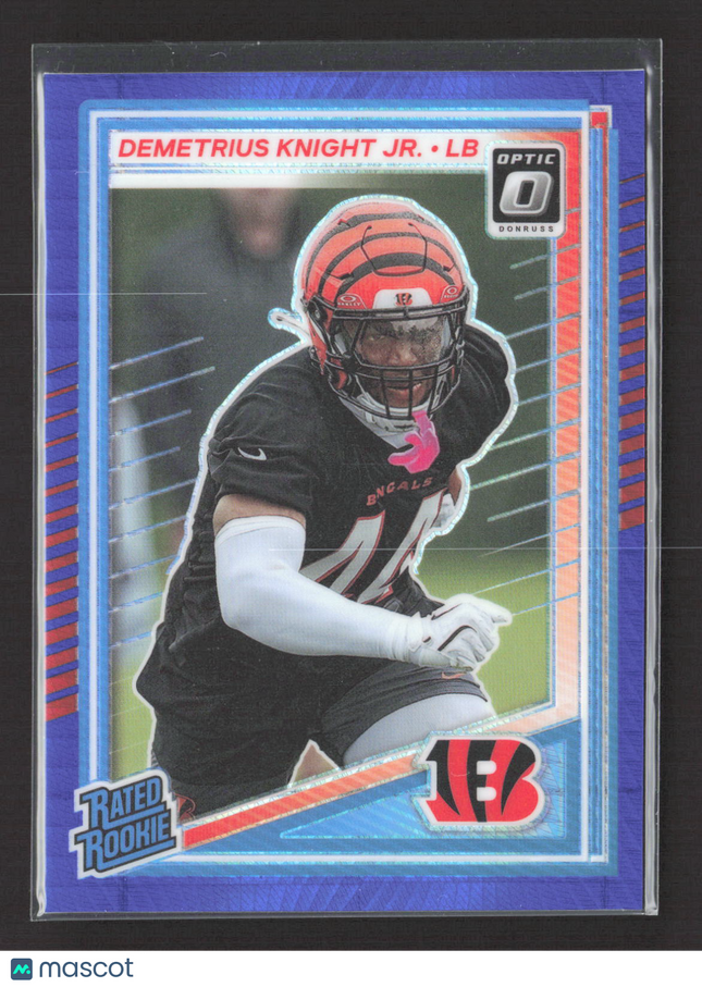 2025 Panini Donruss Optic Demetrius Knight Jr. #296 Blue Hyper