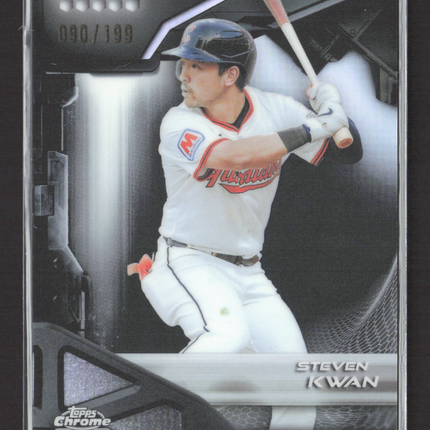 2026 Topps Chrome Black Steven Kwan #67 Refractor 090/199