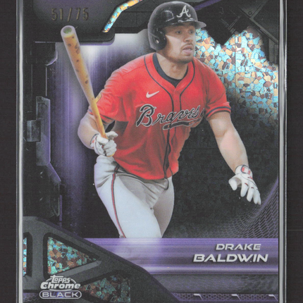 2026 Topps Chrome Black Drake Baldwin #81 Purple /75