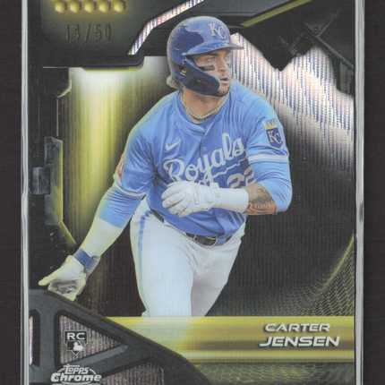 2026 Topps Chrome Black Carter Jensen #58 RC 14/50 Gold