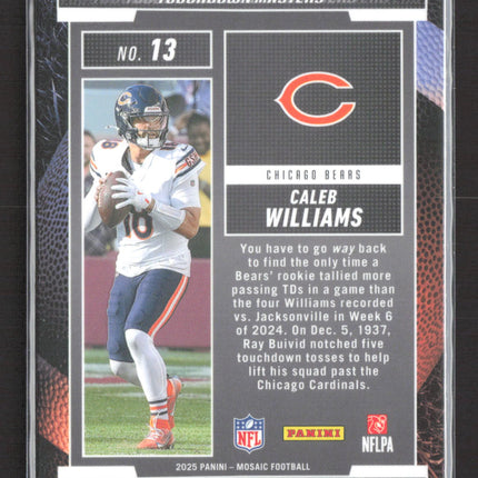 2025 Panini Mosaic Football Touchdown Masters Caleb Williams #13