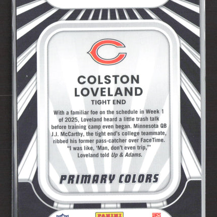 2025 Panini Donruss Optic Primary Colors Colston Loveland #10 RC