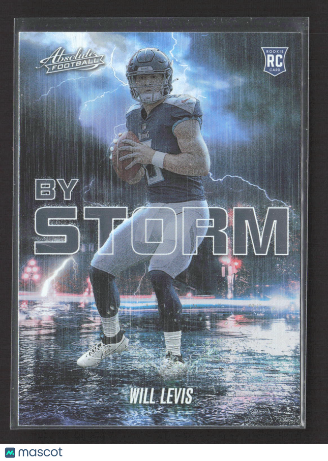 2023 Panini Absolute Football By Storm Will Levis #BST-14 RC
