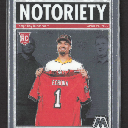 2025 Panini Mosaic Football Notoriety Emeka Egbuka #16 RC