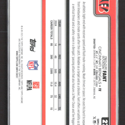 2025 Topps Chrome Noah Fant #274 RayWave