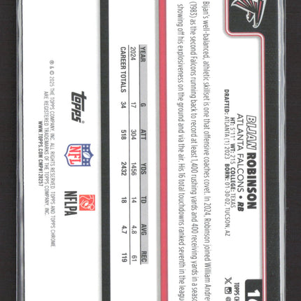 2025 Topps Chrome Bijan Robinson #16 RayWave