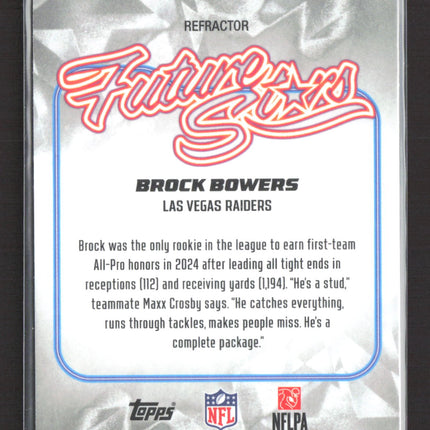 2025 Topps Chrome Future Stars Brock Bowers #FS-21 Refractor
