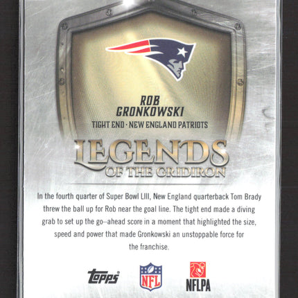 2025 Topps Chrome Legends of the Gridiron Rob Gronkowski #LOG-29 Refractor