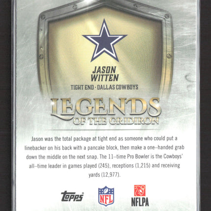 2025 Topps Chrome Legends of the Gridiron Jason Witten #LOG-31