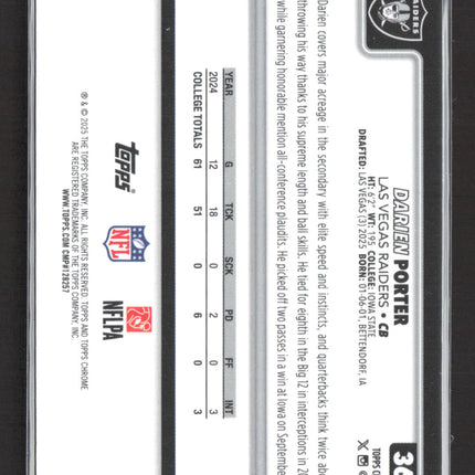 2025 Topps Chrome Darien Porter #367 Pink X-Fractor RC