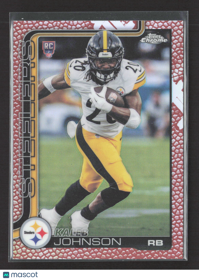 2025 Topps Chrome Kaleb Johnson #323 Leather RC