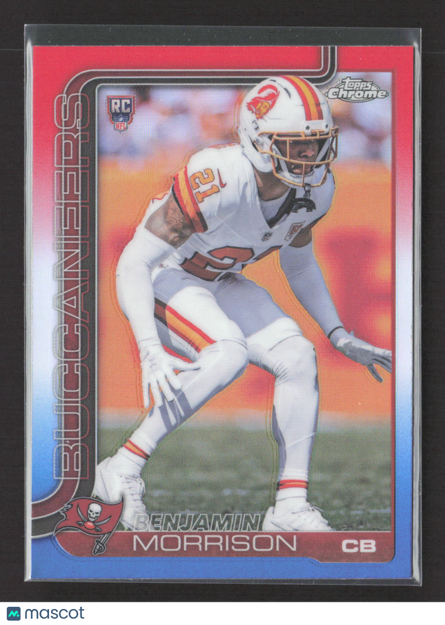 2025 Topps Chrome Benjamin Morrison #355 RC Red White Blue