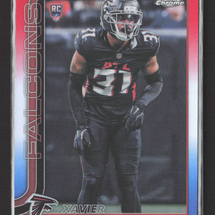 2025 Topps Chrome Xavier Watts #393 Red White and Blue RC