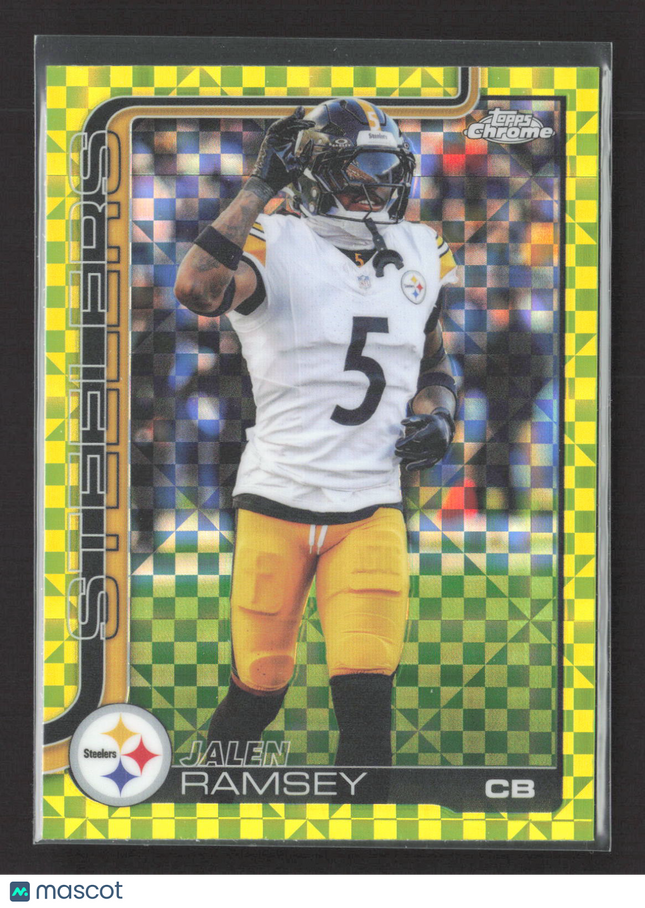 2025 Topps Chrome Jalen Ramsey #191 Yellow Checkerboard