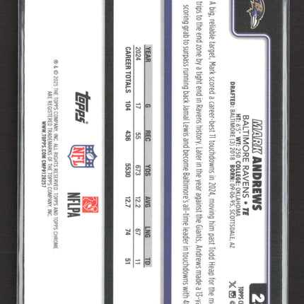 2025 Topps Chrome Mark Andrews #23 X-Fractor